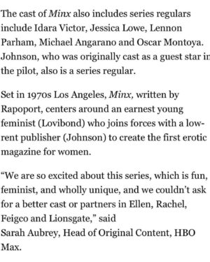 Michael Angarano Instagram - MINX is coming to @hbomax! extremely grateful to be able to work with such great people. scroll right for a little vibe of what’s coming 👨🏻