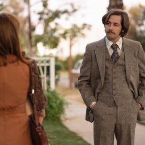 Michael Angarano Instagram - getting ready for MINX - March 17 on @hbomax … and yes, that’s a real mustache and i’m very proud of it.