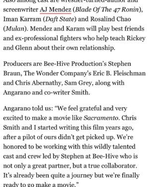 Michael Angarano Instagram - I’m beyond thrilled to start this project with this incredible cast and production team. And @michaelangarano who will be involved as well.