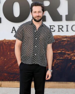 Michael Angarano Instagram - HORIZON had its premiere in LA last night and @mayaerskine and I had nice little date night. this movie is so fun to see in a theater. it’s a true Western, the kind I always dreamed of being in as a kid. thanks KC for finally bringing me out West. 

@horizonamericansaga comes out 6.28.24. wear some cowboy boots and check it out.