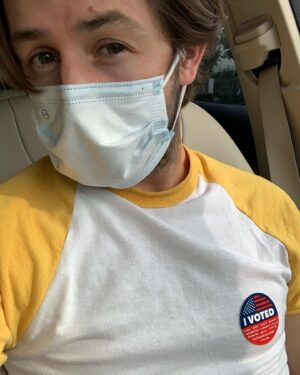 Michael Angarano Instagram - I DID IT. i voted... check out the link in my bio to see how you can too 👀 #bidenharris2020