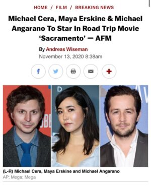 Michael Angarano Instagram - not gonna lie... this is very exciting. @chrischrissmithsmith and i wrote this together after a pilot we did didn’t get picked up. now we get to make a movie !!