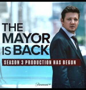 Michael Beach Instagram - We’re back! Season 3 just started filming and you know #mayorofkingstown brings the heat! #greattv #jeremyrennerinaction #anactorslife #paramountplus @mayorofkingstown