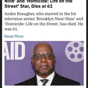 Michael Beach Instagram - I went to college with Andre and we all knew he was a dramatic dynamo but I had no idea how funny he was! 61 is just too young! Condolences to his family. 
#rip @andrebraugher 🙏🏿🙏🏿🙏🏿
…
Love your people now ❤️
…
#actorextraordinaire #husband #father #friend