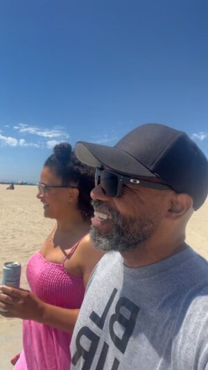 Michael Beach Instagram - #happyanniversary❤️ to us 🎁🎉
…
When you find the one - that’s it! 😎😁😍 #santamonicapier #thebeach #myjoy❤️