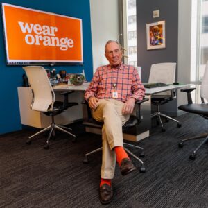 Michael Bloomberg Instagram - The noise around gun violence is loud. Orange is louder. #WearOrange