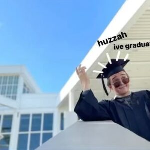 Michael Campion Instagram - graduation time :,)