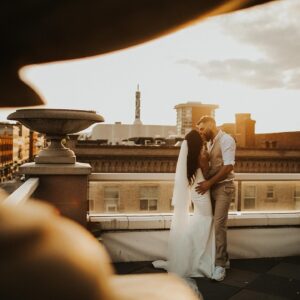 Michael Chiesa Instagram - Two years ago I woke up with a nasty hangover, a huge smile on my face and my grandpa’s wedding ring on my finger. May 14th, 2022 was the greatest day of my life and nothing will ever top it.

Cheers to two years and life to go @kelsiijo.

#TheChiesas #RoadDoggsForLife