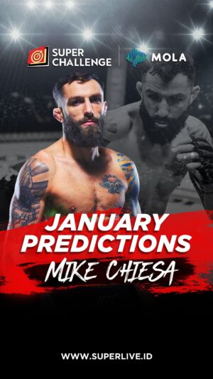 Michael Chiesa Instagram - Prediction time! 

Ada tiga fight yang di prediksi langsung sama fighter Mike Chiesa. Gue setuju sama prediksinya sih. Tapi apakah bakal akurat? Kita buktiin nanti!

#INIRASANYASUPER
#SUPERLIVE
#SUPERCHALLENGE
#MICHAELCHIESA