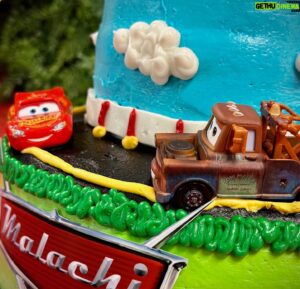 Michael Copon Instagram - We had an amazing time celebrating Malachi’s second birthday with his family!! I still can’t believe he is two and growing so fast! He loves cars and racing like lucas!! Thank you to everyone who helped set up and watch Malachi while we finished setting up his surprise! #twofast