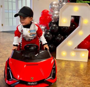 Michael Copon Instagram - We had an amazing time celebrating Malachi’s second birthday with his family!! I still can’t believe he is two and growing so fast! He loves cars and racing like lucas!! Thank you to everyone who helped set up and watch Malachi while we finished setting up his surprise! #twofast