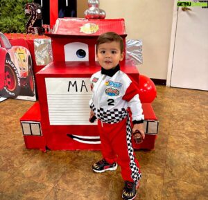 Michael Copon Instagram - We had an amazing time celebrating Malachi’s second birthday with his family!! I still can’t believe he is two and growing so fast! He loves cars and racing like lucas!! Thank you to everyone who helped set up and watch Malachi while we finished setting up his surprise! #twofast