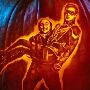 Michael D. Cohen Instagram - This image is from a photo shoot I did with @therealcooperbarnes I said, I’m gonna pick you up”. And I did. #happyhalloween @henrydangerforce artwork and editing by @nickelodeon #schwoz #captainman #schwozschwartz #raymanchester