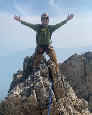 Michael D. Cohen Instagram - Ever been to the Bugaboos? They’re mountains in eastern British Columbia and I’ve wanted to climb there for years. I finally did it and it was amazing - except the glaciers have been receding so rockfall was pretty hazardous. And the smoke from the tragic forest fires made it hard to see the views and breathe…climbing in these remote places has totally changed because of the climate crisis. I’m so grateful though that I got to experience this incredible place.