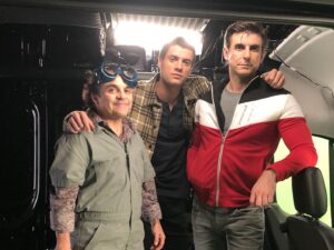 Michael D. Cohen Instagram - @henrydangerforce @nickelodeon @therealcooperbarnes @jacenorman #kiddanger #henryhart #captainman #raymanchester #schwoz #schwozschwartz