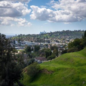 Michael Dante DiMartino Instagram - Beautiful day in LA. Downtown in the distance.