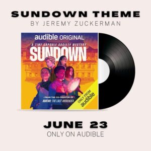 Michael Dante DiMartino Instagram - I’m excited to share the opening theme to Sundown, by #avatar and #legendofkorra composer @jeremyzuck 

If you love Jeremy’s music (like I do) you can hear more when the podcast comes out tomorrow June 23. It’ll be available only on @audible 

#fictionpodcast #mysterypodcast #audiodrama #podcasts #truecrime #audiblebooks #avatarthelastairbender #jeremyzuckerman