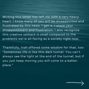 Michael Dante DiMartino Instagram - @bryankonietzko also wrote a statement concerning our departure.
🌊⛰🔥🌪
.
.
.
.
.
.
#avatar #avatarthelastairbender #michaeldantedimartino #legendofKorra #avataraang #avatarkorra #avatarfandom #fantasytvseries #korra #uncleiroh #iroh #stoicphilosophy #irohquotes