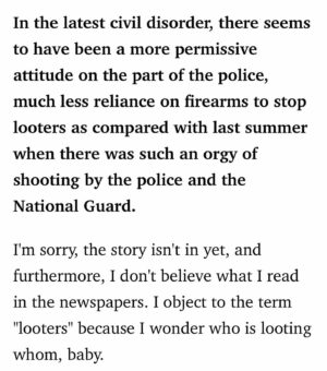 Michael Dante DiMartino Instagram - The first slide is from @kareemabduljabbar_33 in the LA Times. The second slide is from James Baldwin in Esquire in 1968 but he could have been talking about today. And this is from something I wrote: Our country still has a chance to become the best version of itself but not if we keep lying about the past. Instead we need to understand how it shaped our present. Then, with clear eyes, we’ll be able to guide society toward a better future. #blacklivesmatter