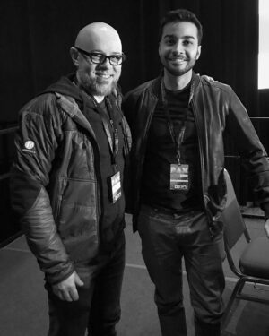 Michael Dante DiMartino Instagram - Thanks to @paxsouth for having me and @taranmatharuauthor. And thanks to everyone who came to the panel and signing. We had a full house for our panel on world building.