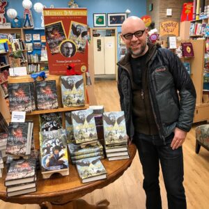 Michael Dante DiMartino Instagram - Had a great book talk and signing at Rediscovered Books @rdbooks in Boise last night. Great crowd, great questions. Thanks to Laura and her amazing staff for hosting me!