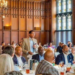 Michael Eric Dyson Instagram - Thank you @universityclubofchicago for having me join you on this historic occasion. 
•
We were proud to commemorate Juneteenth in the most profound way yesterday. 

The Club was privileged to host two distinguished guests—New York Times-bestselling biographer Jonathan Eig, known for his acclaimed work “Ali: A Life,” and celebrated author and professor Michael Eric Dyson, whose insights have shaped the national dialogue on racial justice. 

Eig and Dyson explored the journey of Dr. Martin Luther King Jr through Eig’s latest book, “King: A Life,” which has garnered widespread acclaim for its meticulous research and compelling narrative, shedding new light on the legacy of Dr. King.
