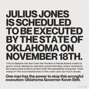 Michael Eric Dyson Instagram - #IStandWithJulius Posted @withregram • @vanjones68 #JusticeForJulius! Please SHARE to save an innocent man's life! Swipe ➡️ for more information about his case from @so.informed:

🚨 Julius Jones is scheduled to be wrongfully executed by the state of Oklahoma THIS week. 🚨⁣
⁣
There is absolutely no reason why this should happen.⁣
⁣
Governor Kevin Stitt’s own Pardon and Parole Board TWICE recommended that Julius be spared from this execution.⁣
⁣
Playing politics with the life of an innocent individual who has already been subjected to 20 years of wrongful incarceration is cruel. But that’s the thing about the death penalty—every single aspect of it is cruel.⁣
⁣
I am encouraging each of you to use your voice for Julius Jones over the next several days. Make phone calls to Governor Stitt’s office, send an email, and urge your elected officials to use THEIR platforms to speak out against this wrongful execution.⁣
⁣
There is power in using your voice. And there is even MORE power when we use our voices collectively #JuliusJones @justiceforjulius