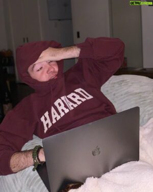 Michael Gandolfini Instagram - Portrait of a man who doesn’t go to Harvard