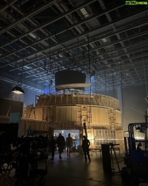 Michael Giacchino Instagram - A look at the sound stage for our #werewolfbynight Rotunda set. If you zoom in you can see the cage at the center of the set.