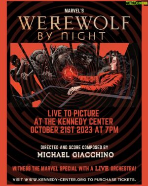 Michael Giacchino Instagram - October 21st! I will be hosting an immersive concert experience with conductor Emil de Cou, featuring the NSO at The Kennedy Center in DC! See Werewolf By Night live to picture alongside clips and soundtracks from horror classics like Psycho, The Phantom of the Opera, The Bride of Frankenstein and more…

Tickets available @kennedycenter