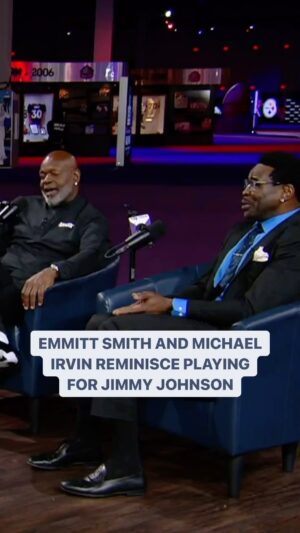 Michael Irvin Instagram - @emmittsmith22 and @michaelirvin88 remember the time @jimmyjohnson4616 threatened to cut people from the Cowboys while on the plane ride home from a loss