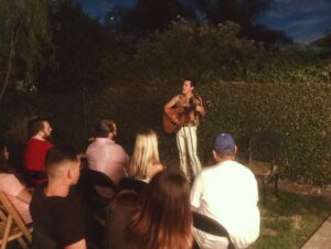 Michael J. Willett Instagram - Yeah, we sang by the light of the moon! This weekend’s show was so fun!! I really felt connected to every thing and everyone around me. A huge thank you to all the people who showed up and supported my Pink Sunglasses Tour. May the music play on! 🌺