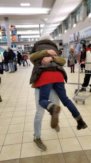 Michael Johnston Instagram - I was planning on surprising my Canadian family for Christmas this year but they all surprised me at the airport! 🥰