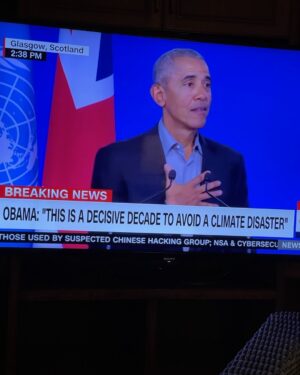 Michael Keaton Instagram - Great @ Glasgow!
Check out this speech about climate change