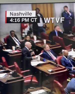 Michael Keaton Instagram - This guy in the Tennessee legislature is actually and literally cross examining a member and trying to admonish her for using the words "enough is enough" regarding gun violence inside another school that took the lives of little kids so I guess he's saying that blasting away 6 year olds with AR15 automatic/semi automatic rifles isn't quite enough yet?
OK. Seems reasonable. 2 year olds is probably a more realistic cut off I guess.
What a wonderful statesman/patriot (Gerrymander much?)
