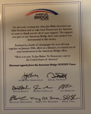 Michael Keaton Instagram - Did some work with these good folks to help get our new (AND DECENT) president elected.
These people are very effective and we’re great to work with! Hats off!
Goodness comes to the White House.
