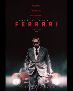 Michael Mann Instagram - All of us are racers. 
Official art for Michael Mann’s FERRARI, starring Adam Driver, Penélope Cruz, and Shailene Woodley. 
Opens Christmas Day.