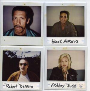 Michael Mann Instagram - Casting board Polaroids from HEAT.
.
.
#robertdeniro #dannytrejo #ashleyjudd #hankazaria #heat