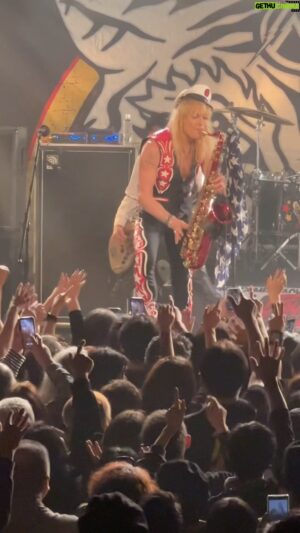 Michael Monroe Instagram - A little 🎷from our show in Nagoya Japan a few weeks ago. #michaelmonroe #nagoya #japan #2024 #trickofthewrist