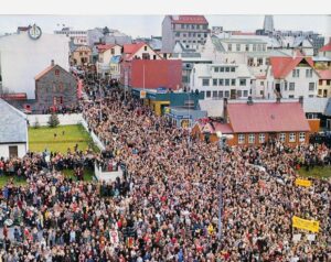 Michael Moore Instagram - In countries where women hold real power, their rights are not taken from them — and when they fight back, the corrupt and misogynist men are crushed. 7 years ago I went to Iceland to show Americans how it’s done, and what happens when all the women go on strike. Please watch this powerful 13-min clip — click on the Link above in IG Stories, or simply go to MichaelMoore.com to view — and then let’s organize and fight to undo the damage we’ve allowed to happen.