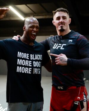 Michael Page Instagram - Getting that work in with the big dawg @tomaspinallofficial 💪🏾🔥