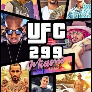 Michael Page Instagram - Grand Theft Auto, cos we out here stealing the show #ufc299 the real ufc300 🔥🔥🔥 #letsgo 

Big respect to designer: @diaztwinsmma 🙌🏾