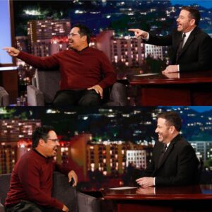 Michael Peña Instagram - Had the best time with @JimmyKimmel tonight! Promoting @fantasyislandmovie #Kimmel @JimmyKimmelLive #ABC