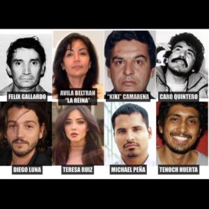 Michael Peña Instagram - Resemblances!!!@narcosmexicoofficial @narcos @diegoluna_ @tenochhuerta