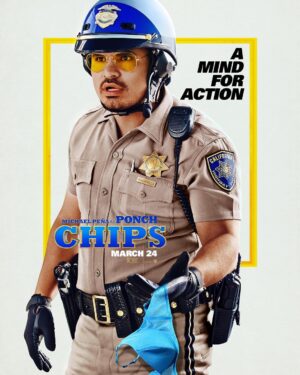 Michael Peña Instagram - March 24th is the day of the CHiPs. @daxshepard #ChipHappens