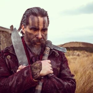 Michael Raymond-James Instagram - I’m just a little bunny, working on my issues.
•
•
•
#Frontier BTS. Pic by @dennydenn Blades by @richardbaggettstudios