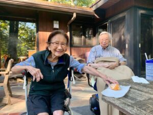 Michael Rosen Instagram - I spent a lot of 2020 caring for my grandparents in quarantine. This year has been so difficult the world over but this was a good day in ours. It was late summer. We convinced my grandfather to let us wheel him outside. My grandma peeled an orange. They smiled for this picture.

I don’t have the words to express my gratitude for this time with my grandparents or my grief for those who have lost their loved ones and so much else this year. I love you all and I’m wishing each of you more health, more peace, more time together in the new year.