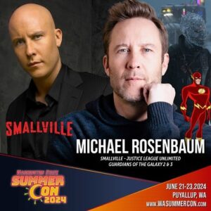Michael Rosenbaum Instagram - me and welling doing a smallville
nights event and signing and pictures and all that jazz. going to be a blast. see all info below and in my Linktree 🔗  @wasummercon 𝙅𝙪𝙣𝙚 21-23 ⏰

#WaSummerCon #Smallville #smallvillenights