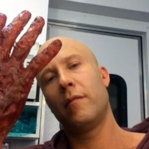 Michael Rosenbaum Instagram - flashback of my last day on Smallviille. I came back for the series finale. they had me one day and used me for 24 hours straight. what a day. they even gave me this frankenstein hand. 

#smallville #fbf #lexluthor