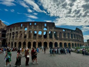 Michael Rosenbaum Instagram - Great time in Rome. Visited the #colliseum today, the #Vatican yesterday and eating like kings with my pal Rob. Truly epic trip. Italy is stunning. The people are incredible. @italy @rome - Oh and #florence was amazing. I can’t believe I haven’t been here.  Visit now. Good Lord. @rometravelers @florence_itally ❤️❤️❤️❤️